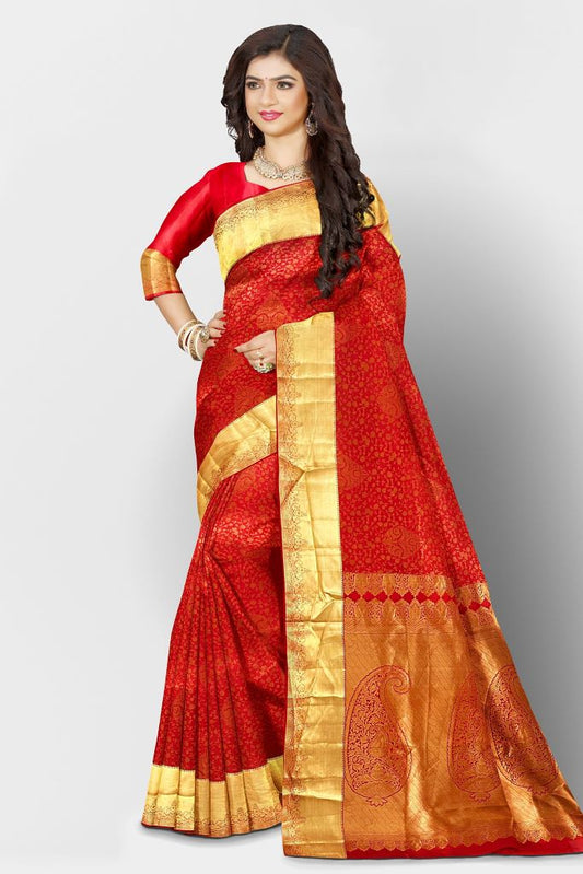 Red Silk Saree